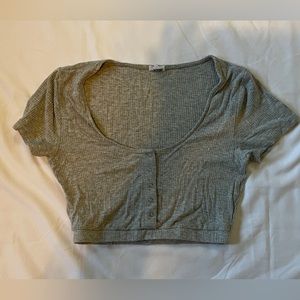 Garage scooped crop top